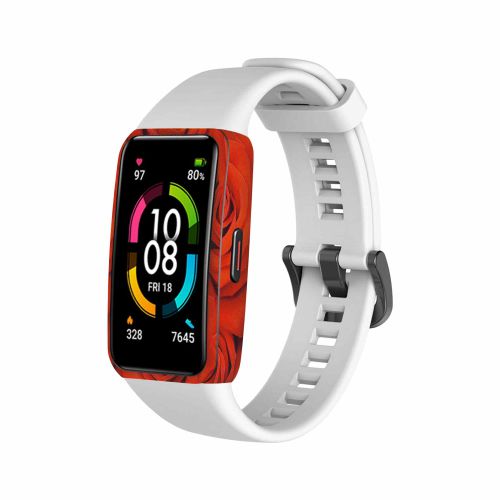 Huawei_band 6_Red_Flower_1